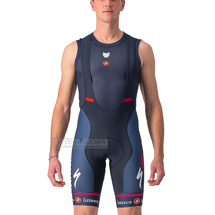 2022 Cycling Jersey Deceuninck Quick Step Blue White Red Short Sleeve and Bib Short